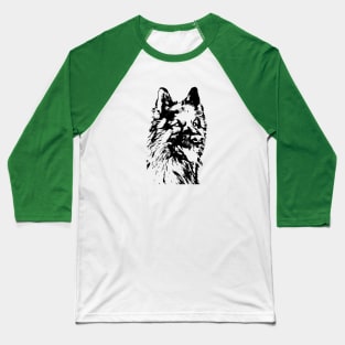German Shepherd Pen and Ink Art Baseball T-Shirt